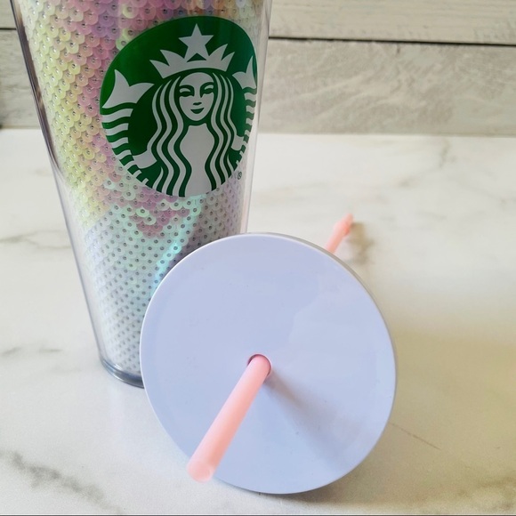 Starbucks 2020 Holiday White Sequin Tumbler - Picture 6 of 6
